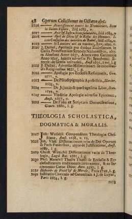 58-79, Theologia Scholastica, Dogmatica & Moralis
