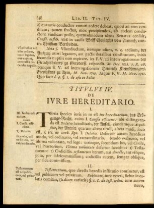 Titulus IV. De Iure Hereditario