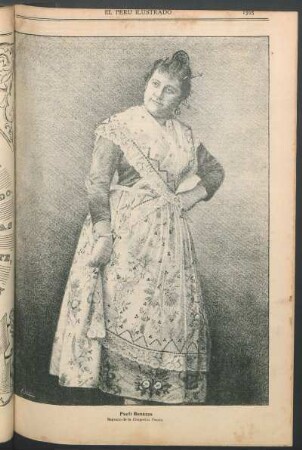 [Retrato de] Paoli Bonazzo : Soprano de la Compañía Tomba.