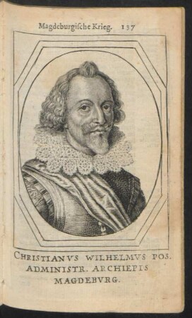 Christianus Wilhelmus Pos. Administr. Archiepis Magdeburg