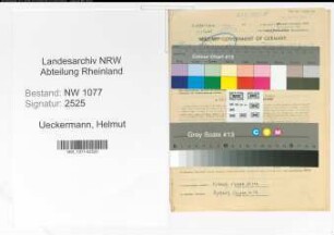 Entnazifizierung Helmut Ueckermann , geb. 31.07.1921 (Polizist)