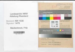 Entnazifizierung Fritz Mackenbrock , geb. 09.10.1899 (Desinfektor)