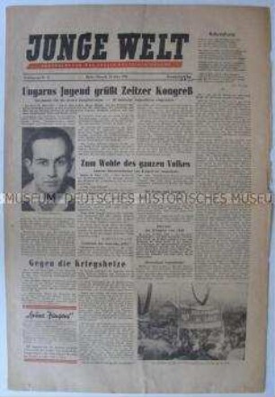 Wochenzeitung der FDJ "Junge Welt"