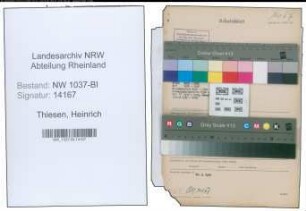 Entnazifizierung Heinrich Thiesen , geb. 07.02.1896 (Lehrer)