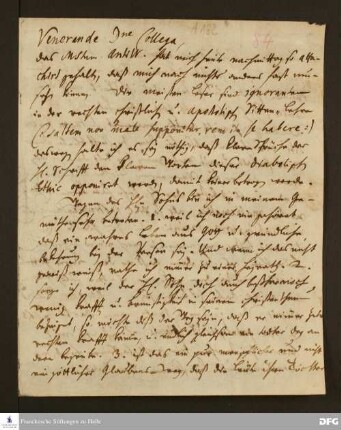 Brief von August Hermann Francke an Joachim Lange.