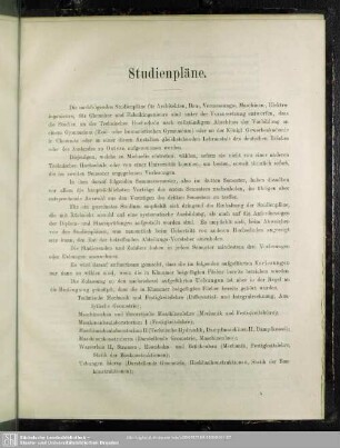 Studienpläne