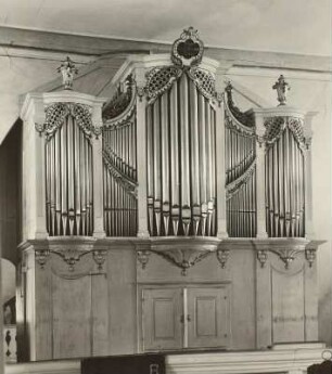 Zethau, Krs. Brand-Erbisdorf: Kirche. Orgel von Adam Gottfried Oehme, Silbermannschule