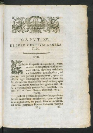 Caput XV. De Iure Gentium Generatim