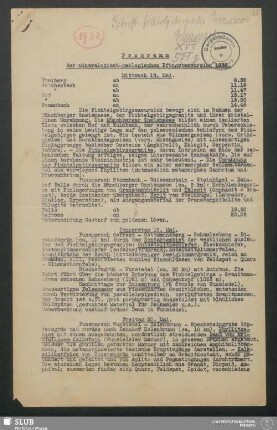 Programm der mineralogisch-geologischen Pfingstexcursion 1932 - Fichtelgebirge