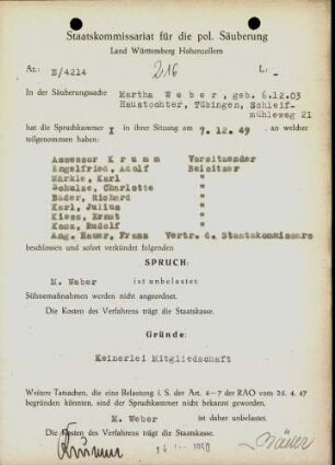 Weber, Martha