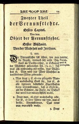 Zweyter Theil der Vernunftlehre.