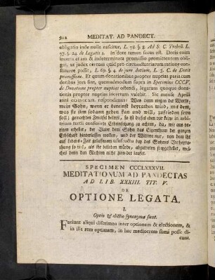912-914, Ad Lib. XXXIII. Tit. V. De Optione Et ...