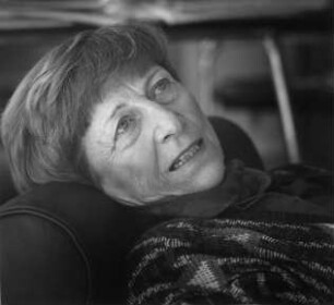 Margarete Mitscherlich (1917-2012; Psychoanalytikerin, Medizinerin und Autorin; psychoanalyst, medic and author). 1986
