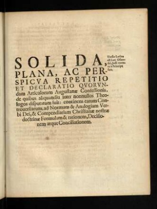 599-790, Solida, Plana, Ac Perspicua Repetitio Et Declaratio
