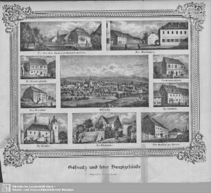 Gößnitz und seine Hauptgebäude
