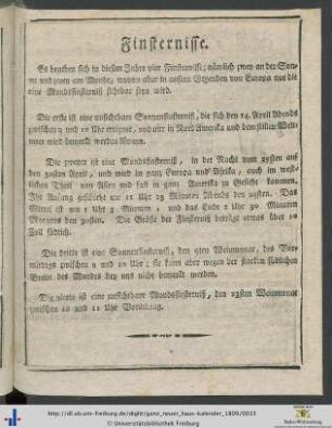 Finsternisse.