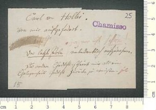 Briefsammlung von Adelbert von Chamisso und Gustav Schwab an Adelbert von Chamisso und Gustav Schwab