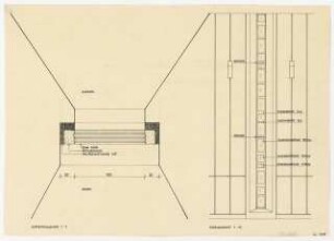 Forschungsinstitut für Holzwerkstoffe, Karlsruhe: Detail 1:1, Ansicht 1:10