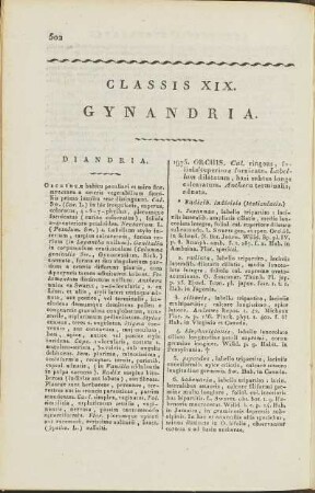 Classis XIX. Gynandria.