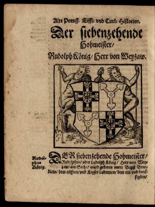 Der siebenzehende Hohmeister ...