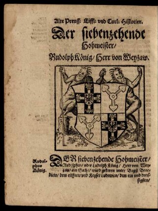 Der siebenzehende Hohmeister ...