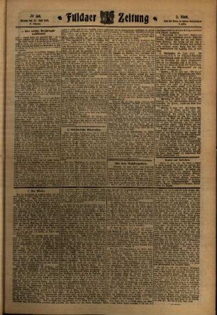 Zweite Ausgabe vom Montag, den 27. Juni 1910.