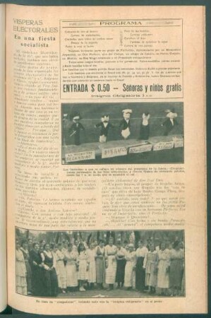 Vísperas electorales : En una fiesta socialista