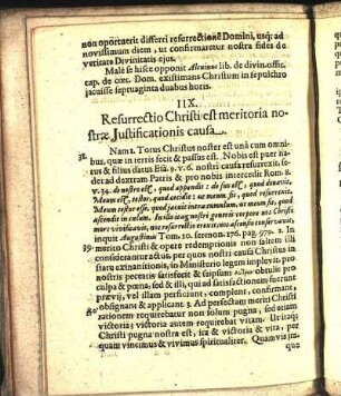 IIX. Resurrectio Christi est meritoria nostræ Justificationis causa.