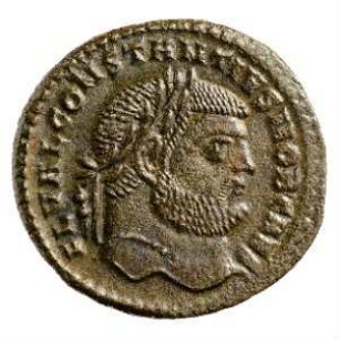 Münze, Follis, 295 - 299 n. Chr.
