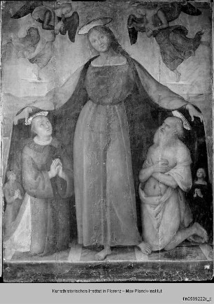 Schutzmantelmadonna mit Heiligen und Stiftern