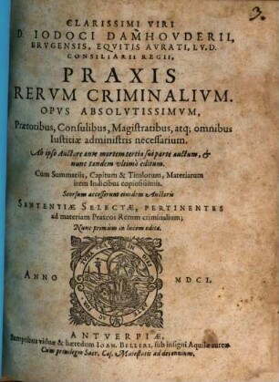 Praxis rerum Criminalium