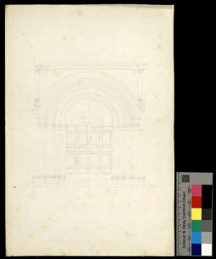 Romanisches Kirchenportal mit Archivolte