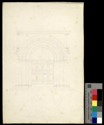 Romanisches Kirchenportal mit Archivolte