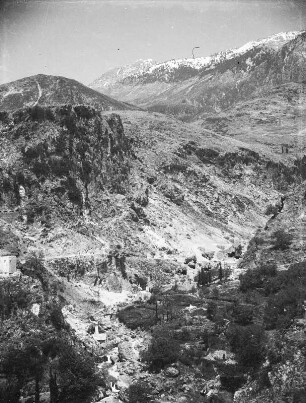 Schlucht im Gebirge : Blick in eine Schlucht im Gebirge