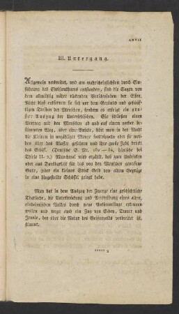 III. Untergang.