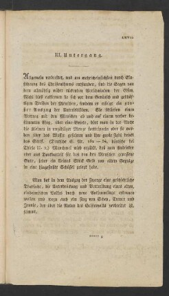 III. Untergang.