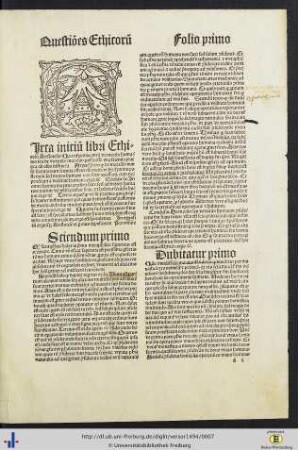 Questiones Primi Ethicorum