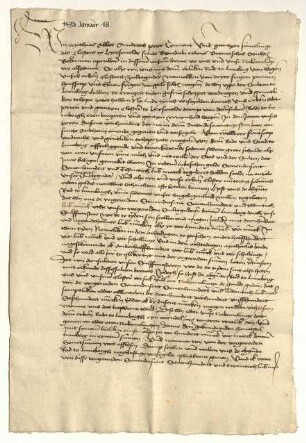 Abschrift zu UAa 1473 Januar 18 II.