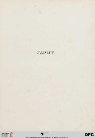 Gemälde (Nr. 1-106)