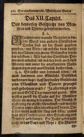 262-273, Das XII. Capitel.