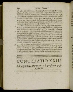Conciliatio XXIII. - Conciliatio XXVI.