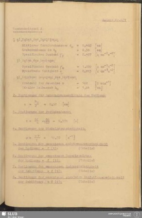 Anlage Nr. 6/1 - 6/3: Rechenbeispiel A, Berechnung eines Bewegungsdiagrammes nach den Bedingungen des Filmes Nr. 21b