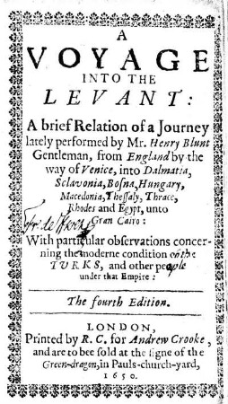 A Voyage Into The Levant
