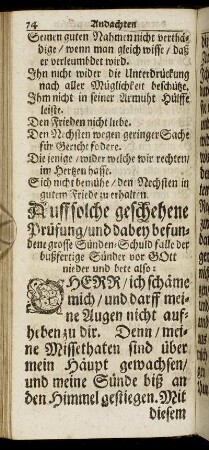 [Andachten vor der Beicht.]