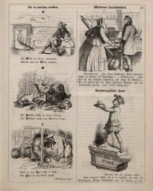"Naturgeschichtliches Alphabet für größere Kinder und solche, die es werden wollen" "Moderne Tauschmittel" "Archäologischer Fund"