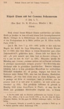 114-122 Richard Simon und Comma Johanneum (1. Joh. 5,7) : Schluß