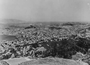 Wellington : Blick von einer Anhöhe auf Wellington