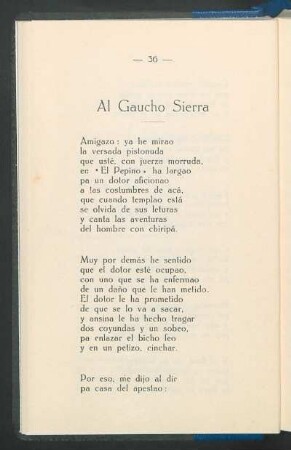 Al gaucho sierra