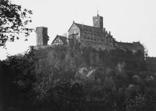 Die Wartburg bei Eisenach. Gesamtansicht von Südosten