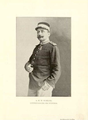 A. H. W. Scheuer. luitenant-kolonel der infanterie